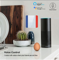 Termostato WiFi Ultra Delgado Inteligente Tuya, Franja de Borde Personalizable, Control Remoto de Temperatura por Aplicación, Compatible con Alexa/Asistente de Google