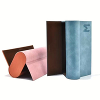 Étui de rangement pour lunettes de vue et de soleil en cuir PU de qualité supérieure avec logo personnalisé, double couche, anti-écrasement, grande capacité