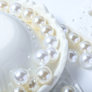 Cuentas de Perlas de Imitación ABS de 6mm/8mm/18mm para Hacer Pulseras, Cuentas Redondas Sueltas para Bisutería DIY - Product Image 3