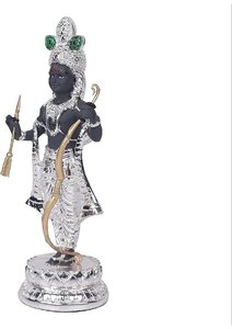 Silver Plated Ram Lala Idol Lord Shri Ram <b>Religious</b> <b>Statue</b> for Puja Home Temple Ayodhya Inspired Decor Gifting Item - Product Image 6