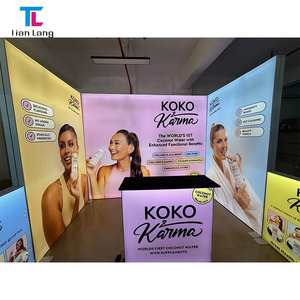 10ft ráp tái sử dụng tùy chỉnh quảng cáo khuyến mãi vải nhôm Backdrop EXPO gian hàng Backlit triển lãm Pop Up <span class=keywords><strong>lightbox</strong></span> - Product Image 5