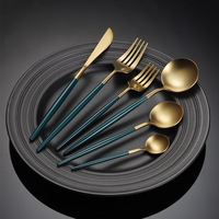 Ensemble de couverts de style nordique en acier inoxydable poli miroir réutilisable-fourchette couteau cuillère cuillère à thé pour mariages hôtels restaurants