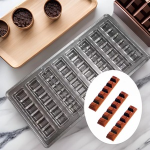 Moule à chocolat en polycarbonate, plateau à bonbons à cavités profondes, moule de cuisson en plastique pour desserts et bonbons, usage industriel - Product Image 1