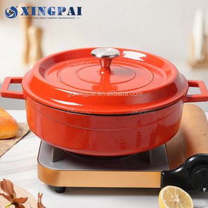 XINGPAI 뷔페 장비 주철 클래식 미식가 요리를위한 다목적 타원형 주철 에나멜 캐서롤 - Product Image 3