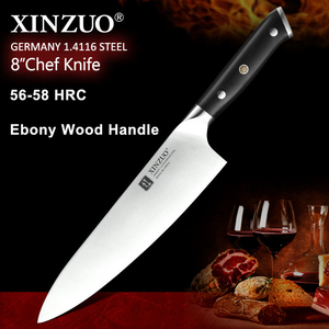 Razor Sharp Kitchen Chef <strong>Knife</strong> German Stainless Steel Ebony Wood Handle Ergonomic Grip <strong>Knives</strong> - Product Image 2