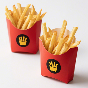 Custom Printed Takeaway Fries <strong>Box</strong> Chips Tray Fried Chicken Nuggets <strong>Box</strong> White Paper <strong>Snack</strong> Fast Food Packaging Fries Paper <strong>Box</strong> - Product Image 3