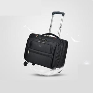 Valise trolley Oxford 18 pouces tendance avec roues universelles, sac de cabine multi-usage pour entreprise, fermeture éclair - Product Image 5