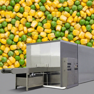 Machine de congélation automatique à tunnel rapide, utilisée pour les grains de maïs et les aliments à base de légumineuses en morceaux. - Product Image 1