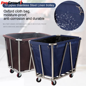Hotel Kegelvormige Linnen Kar Hotel Roomservice Karren Wasruimte Collectie Roestvrij Staal Vuil Linnen Recycling <span class=keywords><strong>Trolley</strong></span> - Product Image 4