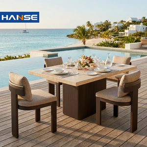 Set di Mobili da <span class=keywords><strong>Giardino</strong></span> in Alluminio Personalizzato per Villa, Set di Tavoli da <span class=keywords><strong>Giardino</strong></span>, <span class=keywords><strong>Sedie</strong></span> in Metallo e Alluminio - Product Image 1