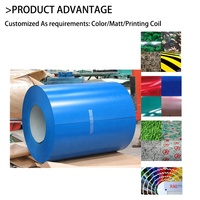 Rouleau de métal de fer revêtu de zinc imprimé Ppgl Bobine de Ppgi de couleur en acier galvanisé prépeint
