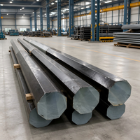 Poteau d'éclairage octogonal en acier 3m-15m galvanisé à chaud Q235/Q345 résistant au vent 200km/h Garantie 10 ans Fabricant OEM
