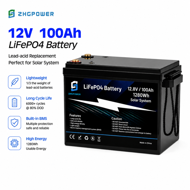 Lifepo4 12V 100Ah 200Ah 300Ah 400Ah 600Ah 200A 100 200 Ah a Deep Cycle 24 12 V Volt 12.8V Solar 24V Lithium Ion Battery Pack