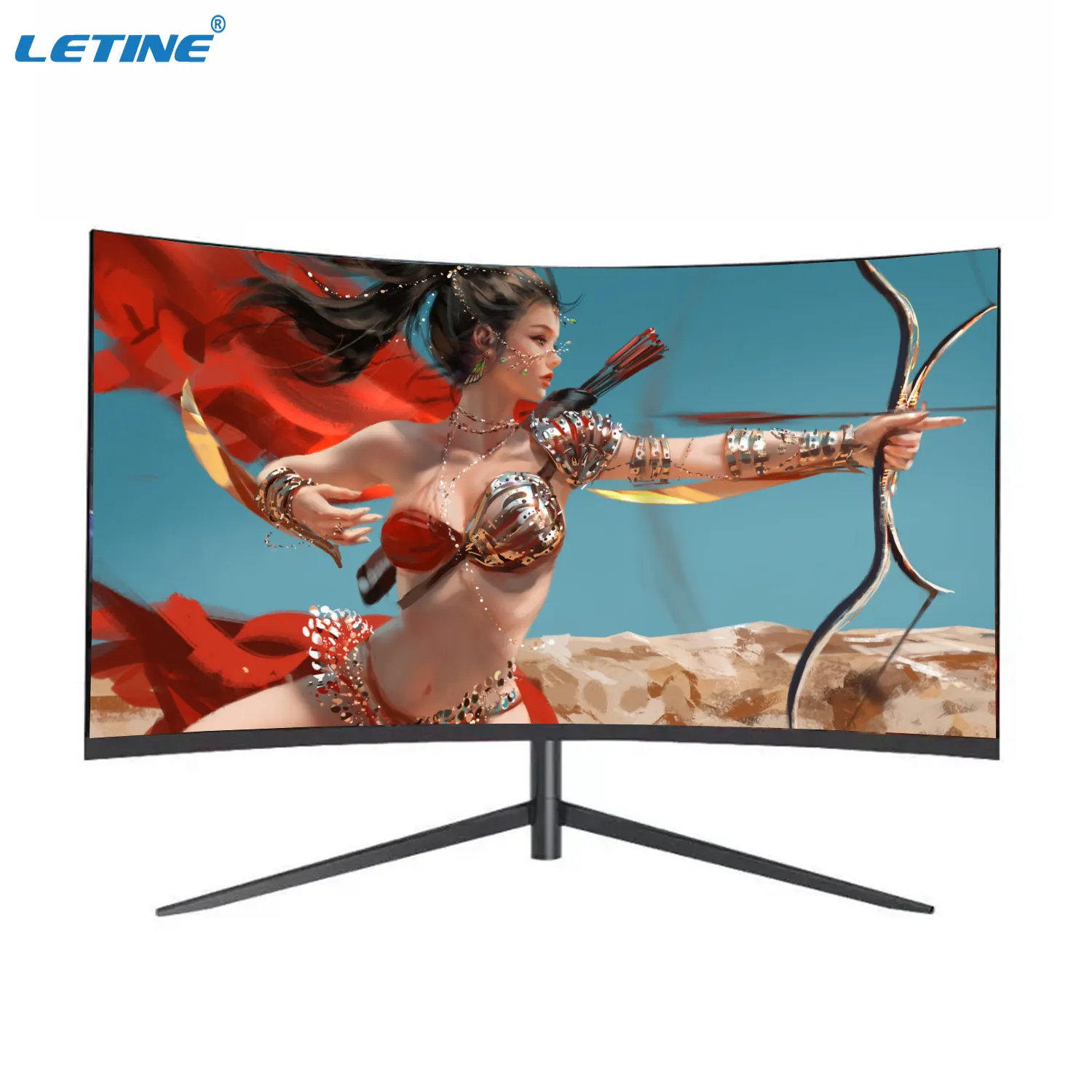 Yüksek çözünürlüklü 24 inç oyun monitörü 144hz 75 Hz 920*1080P kavisli Led monitör 24 inç IPS oyun masaüstü monitör fabrika yeni