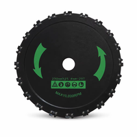 Lame de tondeuse à gazon Tuoyue 65 en acier au manganèse, tête de 9 pouces (230 mm) pour couper les troncs d'arbres, lame noire pour désherbage