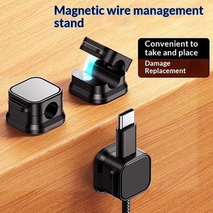 Organizzatore di cavi da scrivania TGYW per <span class=keywords><strong>caricabatterie</strong></span> e cavi dati di cellulari, con design a striscia magnetica bifacciale. - Product Image 4