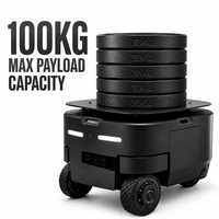 Sasis Robot AGV Industri Tugas Berat 100kg dengan Penggerak Kemudi Terintegrasi untuk Transfer Material Gudang Pabrik