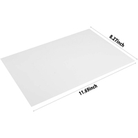 Papier a4 auto-adhésif transparent imperméable à l'eau, étiquettes adhésives jet d'encre/laser, feuille complète, vinyle transparent, papier d'imprimante