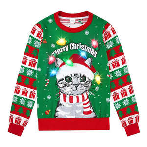 <span class=keywords><strong>Pull</strong></span> <span class=keywords><strong>de</strong></span> <span class=keywords><strong>Noël</strong></span> personnalisé unisexe à col rond en jacquard tricoté, <span class=keywords><strong>pull</strong></span> <span class=keywords><strong>lumineux</strong></span> <span class=keywords><strong>de</strong></span> <span class=keywords><strong>Noël</strong></span>, <span class=keywords><strong>pull</strong></span> <span class=keywords><strong>de</strong></span> <span class=keywords><strong>Noël</strong></span> amusant pour femmes, <span class=keywords><strong>pull</strong></span> <span class=keywords><strong>de</strong></span> <span class=keywords><strong>Noël</strong></span> moche à LED - Product Image 1
