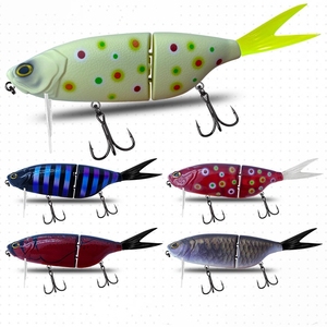 Esca Artificiale SwimBait Joker Wobbler 8 Pollici 200mm Tipo S a 2 Sezioni 88g Galleggiante Grande Esca Glide Jerk per Spigola Mare Fiume Lago Stampata - Product Image 1