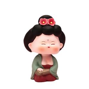 Figura de dama de la dinastía Tang, estilo caricatura retro, linda, decoración creativa para pastel de cumpleaños, regalo popular - Product Image 5