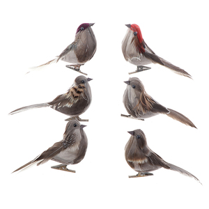 Servicio Integral de Aves Artificiales de Espuma con Plumas Vívidas, <span class=keywords><strong>Mini</strong></span> Aves Decorativas de Imitación, Modelo de Pájaro para Manualidades, Gorrión, Envío Gratis - Product Image 6