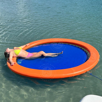 Radeau gonflable portatif pour hamac d'eau d'anneau flottant rond gonflable flottant agréable de famille