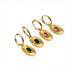 HB0055 Boucles d'oreilles tendance en acier inoxydable plaqué or, forme cloche, accessoires de piercing pour l'oreille, pour femme, anniversaire - Product Image 4