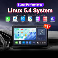 Sistema de Infoentretenimiento para Automóvil con Pantalla Grande de 13 Pulgadas, Sistema Operativo Linux 5.4, Receptor Estéreo Inalámbrico CarPlay, Reproductor Multimedia para Automóvil