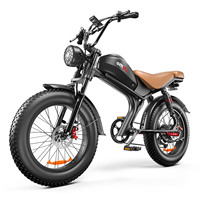 Vélo électrique EMOKO 20 pouces 48V 7 vitesses longue portée, moteur simple ou double, écran LCD, pneus larges, vélo électrique C93