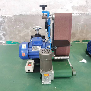 Vertical <b>Mini</b> Sand Belt Metal Polishing Machine Stable Conveying Metal Sheet Stainless Steel Deburring <b>Grinder</b> - Product Image 3