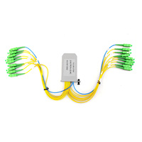 Divisor PLC Unionfiber en Caja ABS, Divisor PLC en Caja ABS 1*8 G657a2 G652d, Divisores Ópticos de Fibra de 2.0mm 1X2 1X4 1X8 1X16
