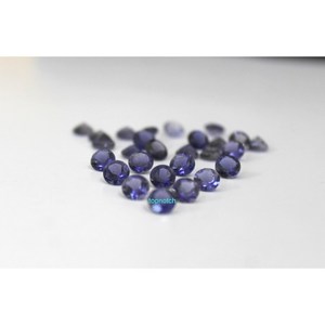 Iolita Azul Natural de 8 mm y 1.58 Ct, Corte Brillante Redondo, Rellena de Fracturas, Gema de M K Corporation para Joyería - Product Image 6