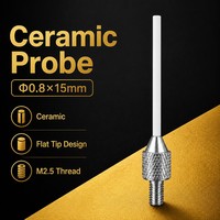 Sonde à pointe plate en céramique SD0.80X15mm, filetage M2.5, pièce de rechange pour stylet de mesure d'indicateur de précision pour micromètre