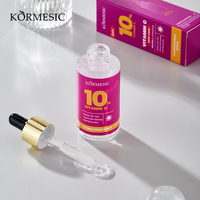 KORMESIC Sérum pour le visage 40ml personnalisé, marque privée, hydratant, raffermissant VC, éclaircissant, anti-rides, vente en gros