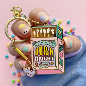 سلسلة مفاتيح ترويجية بقفل، هدية للتوعية بالصحة النفسية، حلية للمحفظة أو الحقيبة، ميداليات مفاتيح مخصصة من المينا الصلب، سلسلة مفاتيح معدنية مع قلادة - Product Image 1