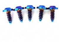 Penjualan Langsung Pabrik, Produksi Pabrik, Soket Torx M8 Metrik Kelas 4, Baut Titanium Ulir Halus, Sekrup Self Tapping untuk Sepeda Motor