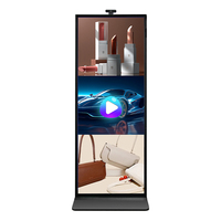 Plein affichage annonçant le signage de Digital avec la caméra et le microphone à AI interactif