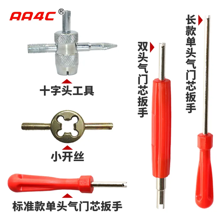 AA4C garage equipmetns tire repair tools kits copper alu Tubless rubber tr413 tr414 Single end valve core wrench