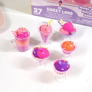 Wingart Artículo #11991 Sweet Ice Cream Space Play Sand Set para niñas DIY Juegos Actividades Niños Sweet Scene Set - Product Image 3