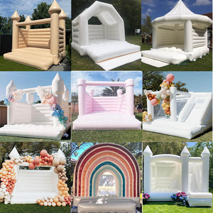 Gran oferta, rebote inflable de salto hinchable blanco comercial para niños al aire libre, uso usado para fiesta de boda - Product Image 2