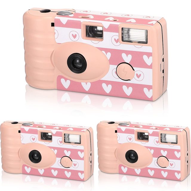 Vintage Disposable Flash Film Camera Single-Use 35mm Bridal Shower Hens Party Favors OEM ODM Customized AAA Battery Included