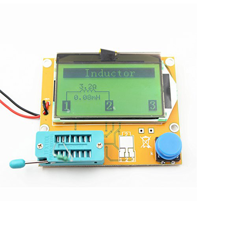LCR T4 диод резистор прибор для проверки транзисторов M328 транзистор ESR ЖК-дисплей конденсатор с алюминиевой крышкой, тестер LCR-T4