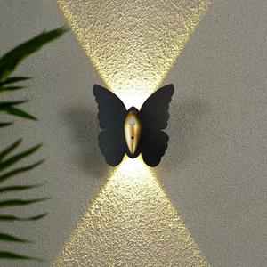 Lampe murale papillon d'intérieur transfrontalière, lampe murale à capteur pour chambre et salle de bain, sans perçage, à induction magnétique, modèle rechargeable - Product Image 3