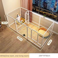 Barrière de sécurité pour chiens et chats, enclos d'exercice, parc de jeu, facile à installer, pour l'intérieur