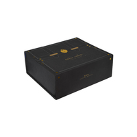 Schwarze Magnetische Geschenkbox mit Prägung, Matter Laminierung, Individuellem Logo, Kartonbox aus Recycling-Materialien, Umweltfreundliche Luxusverpackung