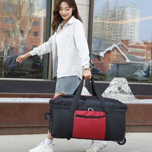 Wholesale 28 Inch Unisex Trolley Case Large Capacity Oxford Luggage Bag with <b>Spinner</b> Caster Men's Women Scalable Consignment Bag - Product Image 4