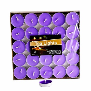 Bougies chauffe-plat artisanales en cire de paraffine non parfumée pour Noël, mariages, anniversaires, décoration intérieure et fêtes. - Product Image 1