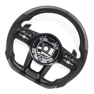 Volant en fibre de carbone pour Mercedes Benz <span class=keywords><strong>AMG</strong></span> Classe B C E S W166 W177 W205 W213 W212 W218 W222 C63 E63 G63 Accessoires de voiture - Product Image 4