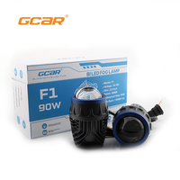 GCAR 2 Inch High Brightness F1 6000K Motorcycle Car Fog Lights Bi Led Projector Fog Lamp Waterproof Universal for All Weather